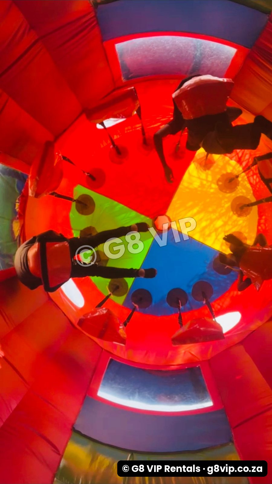 Apollo 13 Rocket jumping castle - top view